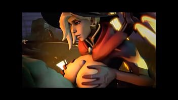 Play Mercy Halloween Witch Blowjob , Deepthroat