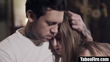Play Teen stepdaughter threesome fucked by stepdad & stepbro - fucked up family