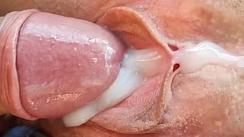 Play Big cock stepbrother cums on step sister's tight pussy - big creampie all over pussy