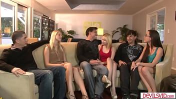 Play 3 guys swap and fuck each others petite teen girlfriend