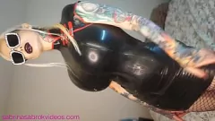 Play Blonde Pornstar Milf in Latex Sucks and Fucks