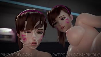 Play Fucking D'va ass (all scenes)