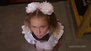Play BDSM with cute schoolgirl Ella Elastic