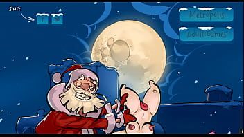 Play Christmas Eve in Metropolis [Xmas Hentai PornPlay] Santa got stuck while delivering dildo toys