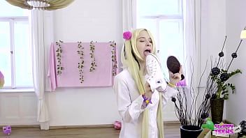 Play SWEETY PLUM TRAILER#1 Cosplay Blonde Licks Shoes and gets BUTTHOLE RAVAGED