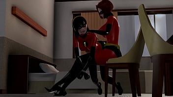Play The Incredibles: Helen Parr slapping Violet's ass [Full Video]